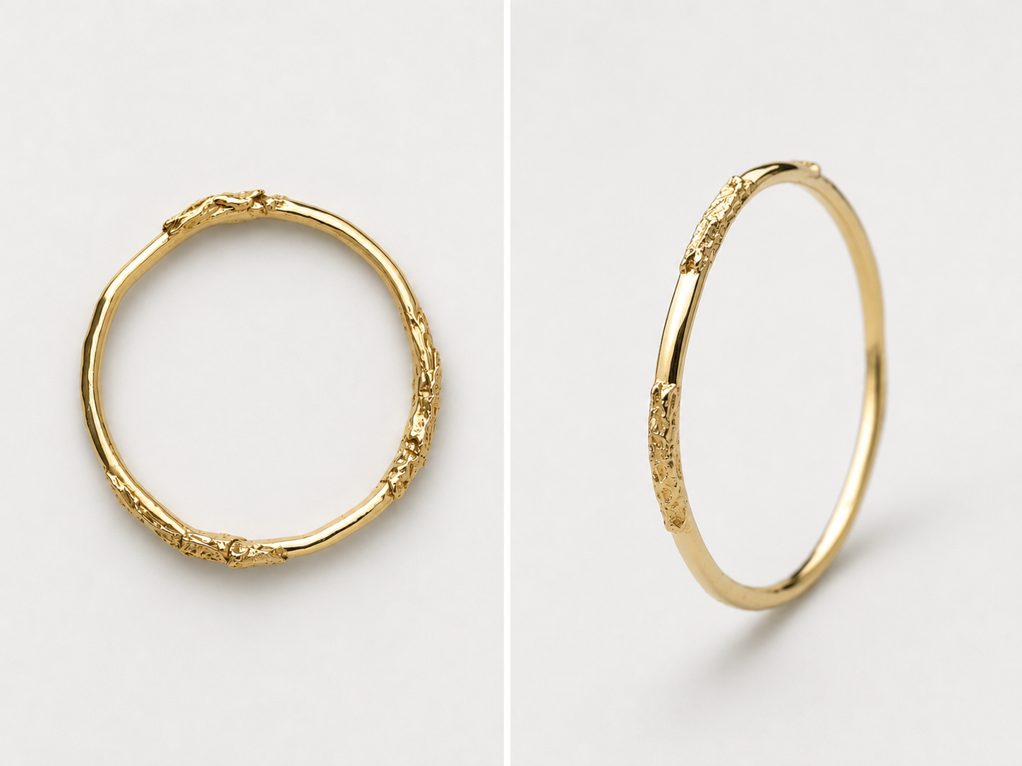 BRAZALETE DORADO - TEXTURA DRAGÓN